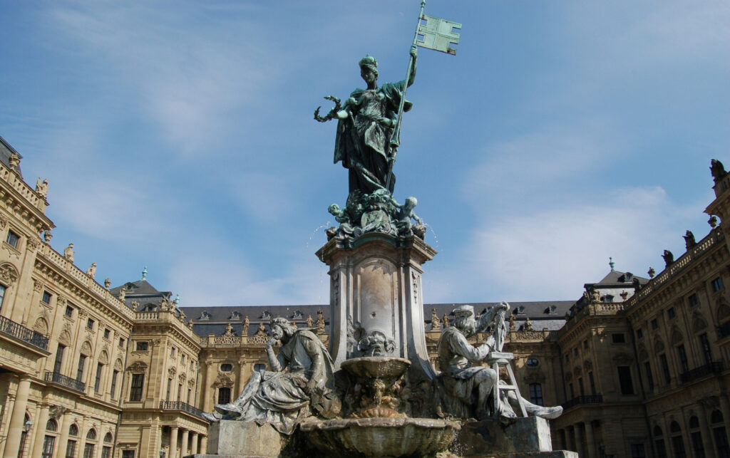 Frankoniabrunnen in front of the Residence of Würzburg